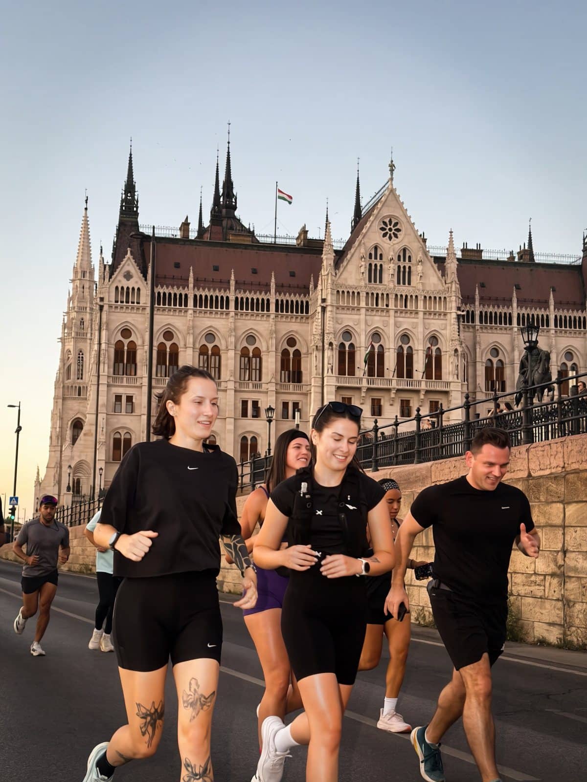Runners High members on a club run in Budapest