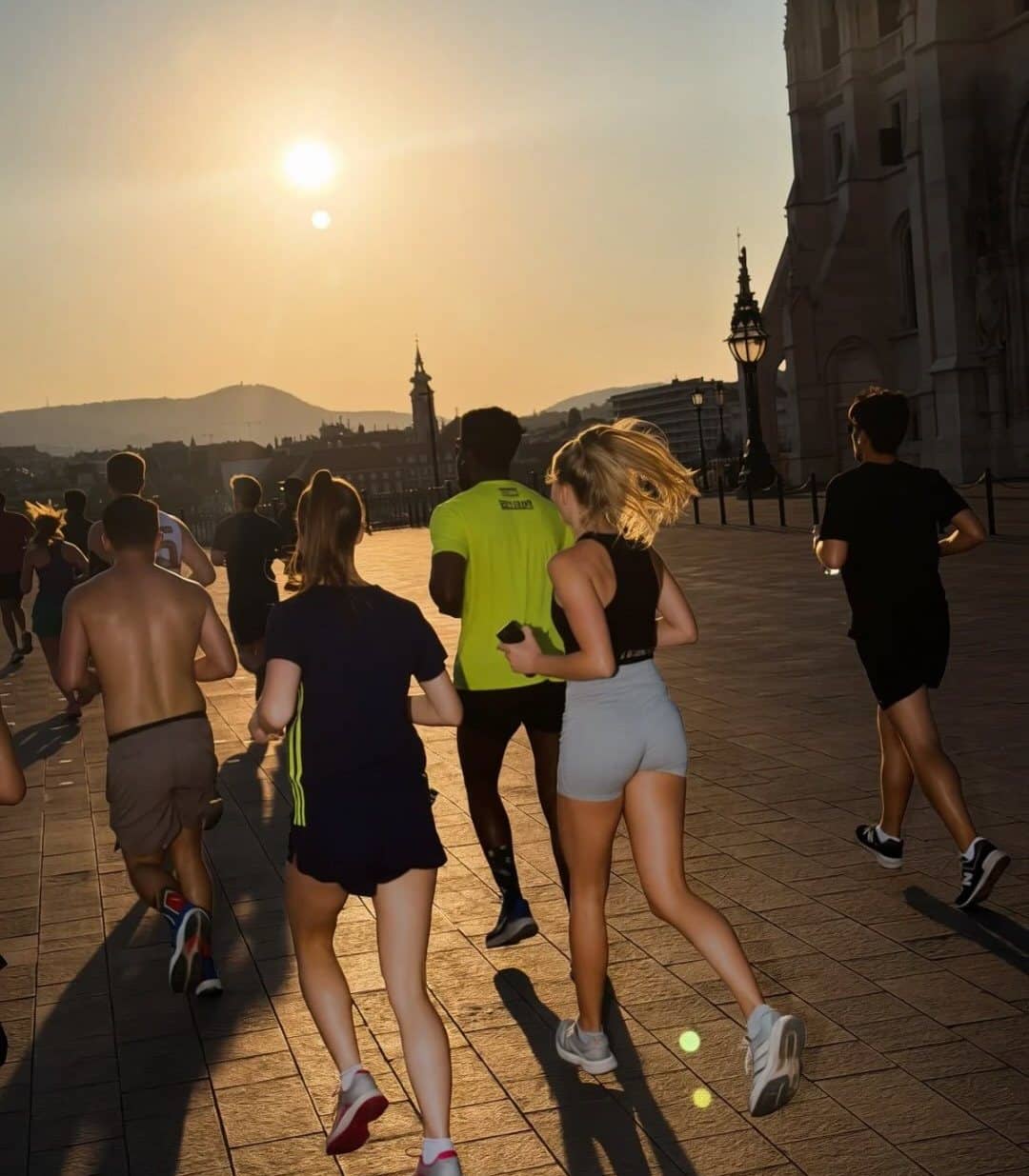 Runners High members on a club run in Budapest