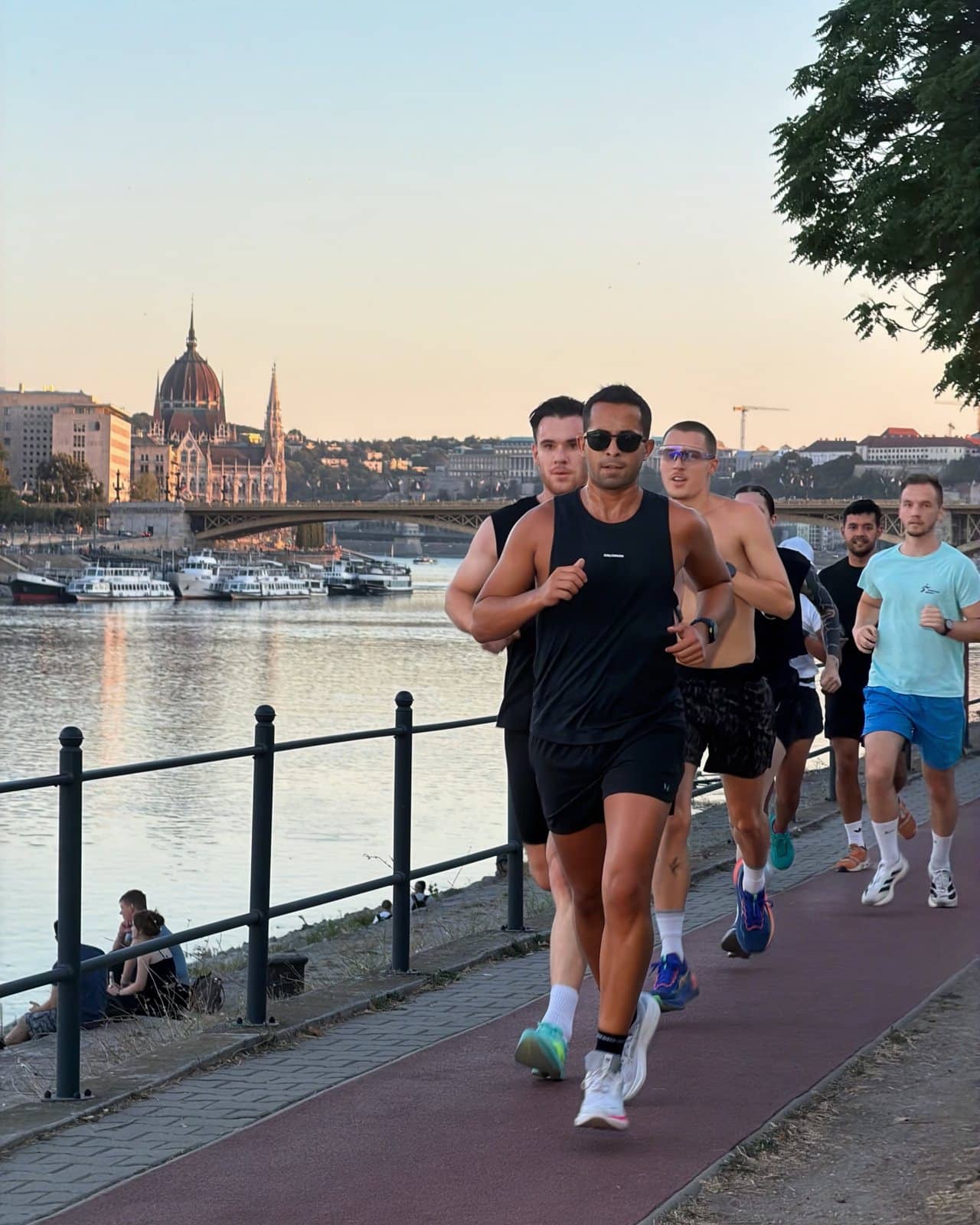 Runners High members on a club run in Budapest