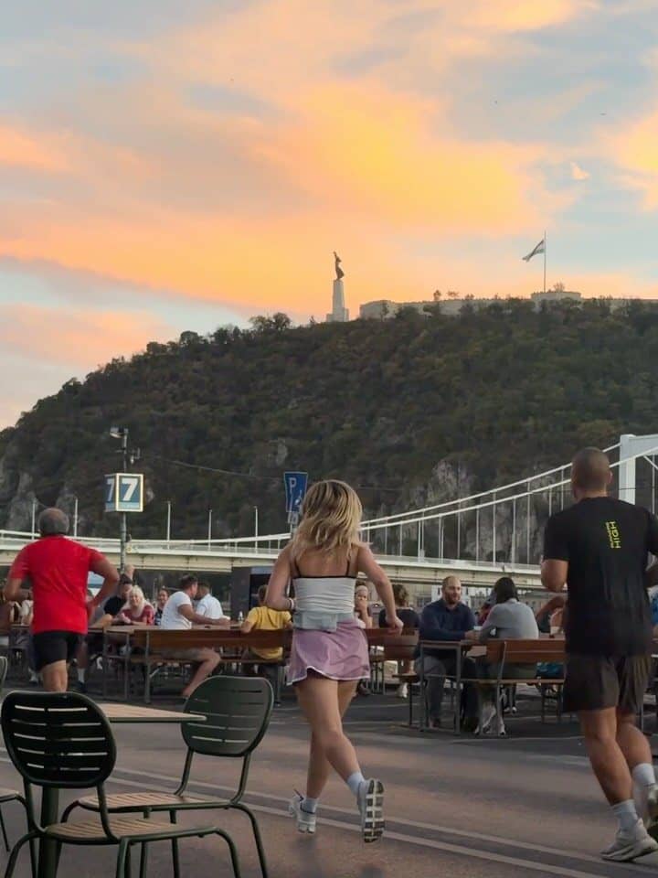 Runners High members on a club run in Budapest
